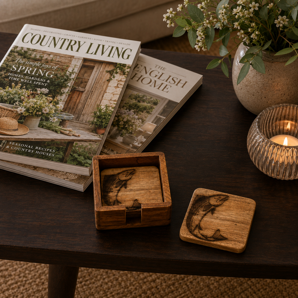 Salmon Wooden Coasters