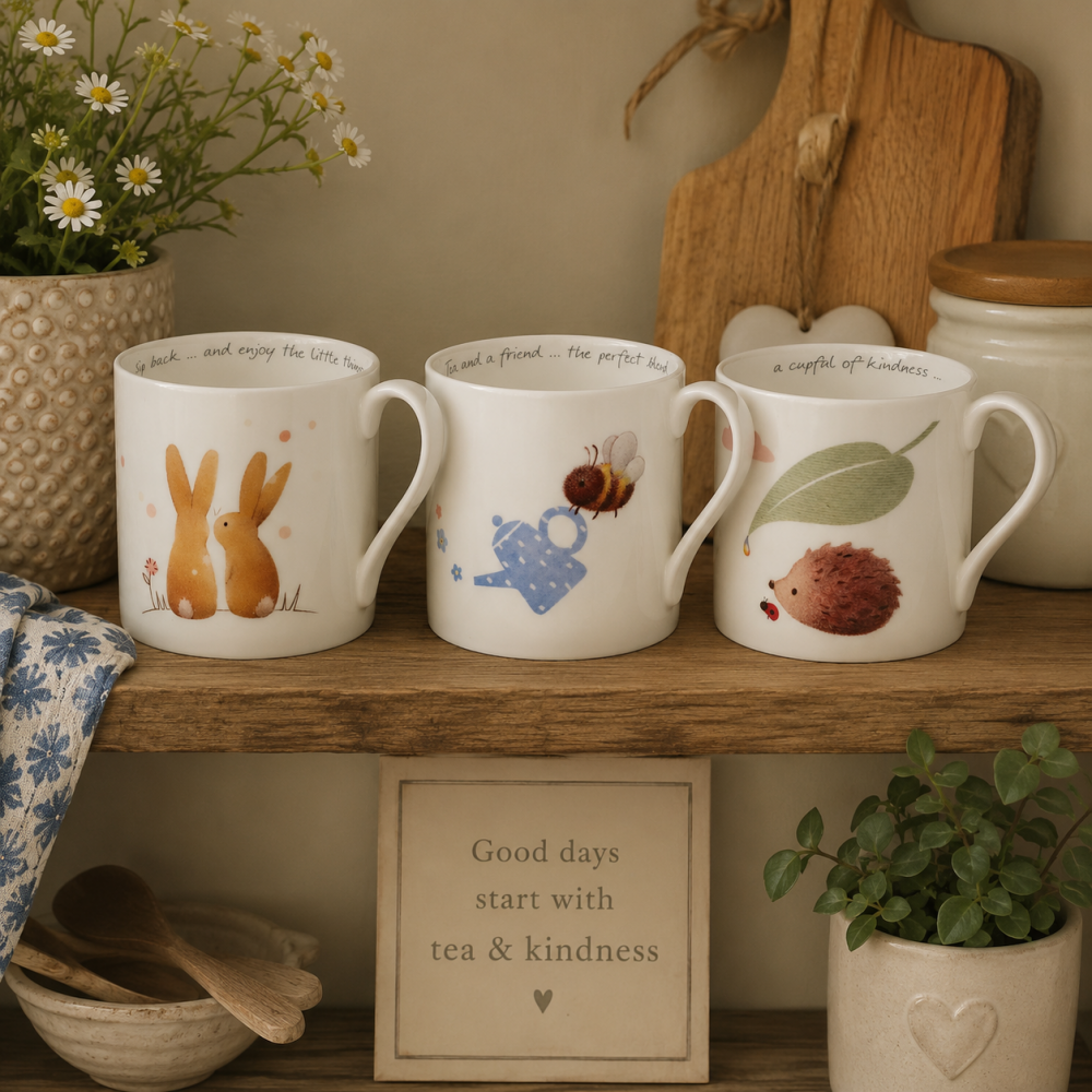 Whimsical Wildlife Mugs