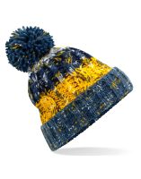 Beechfield Corkscrew Pom Pom Beanie Morning Frost - FREE P&P