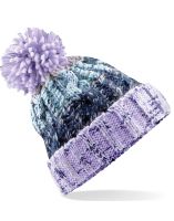 Beechfield Corkscrew Pom Pom Beanie Lavender Fizz - FREE P&P