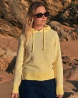 Saltrock Poppy - Womens Knitted Pop Hoodie - Light Yellow - FREE P&P