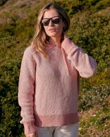 Saltrock Poppy - Womens Knitted Pop Hoodie - Mid Pink - FREE P&P
