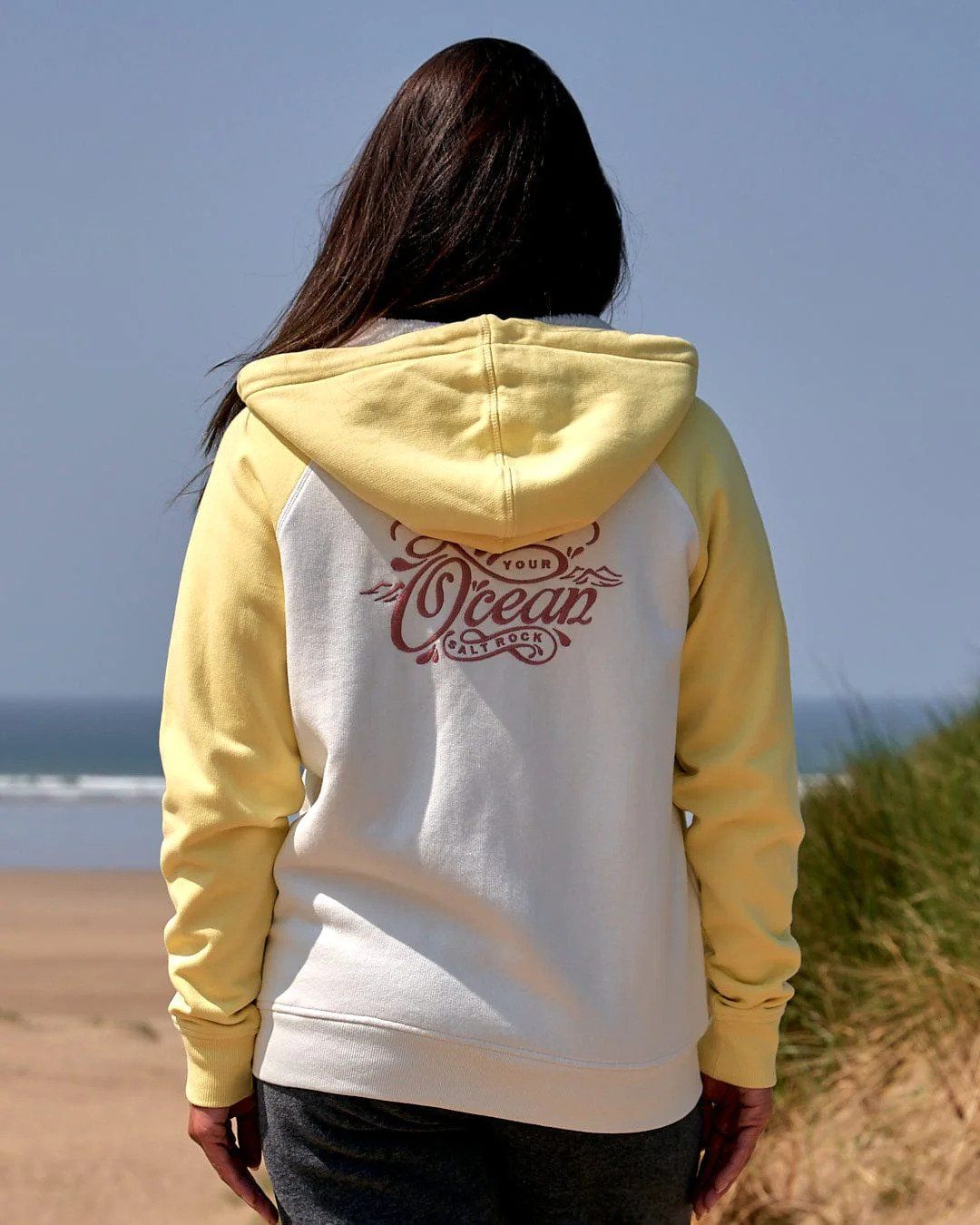 Saltrock Love Your Ocean Womens Lined Zip Hoodie FREE P&P