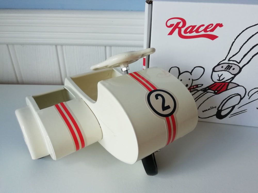 Maileg, Metal Scooter with Sidecar (White)