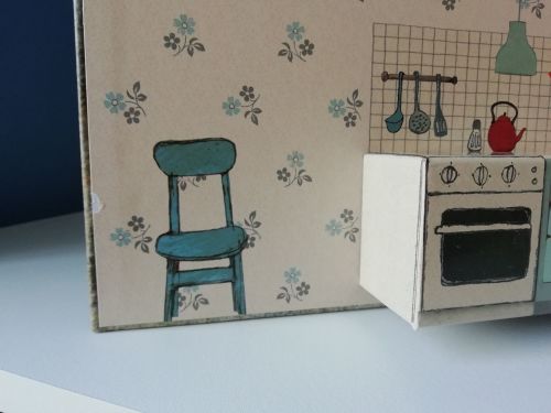 Maileg Mouse House with small tear in picture