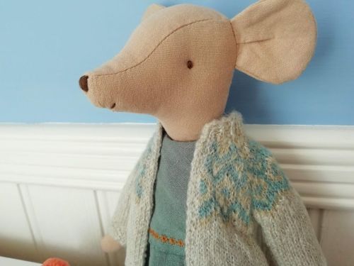 Maileg, Winter Medium Mouse, Girl
