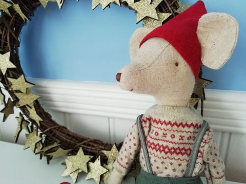 Maileg, Christmas Mouse Medium Boy