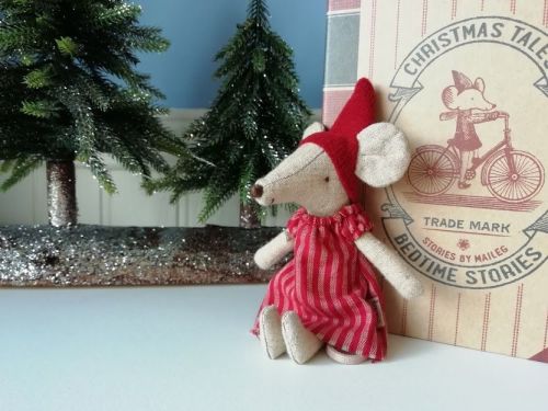 Maileg, Christmas Mouse in Book, Big Sister