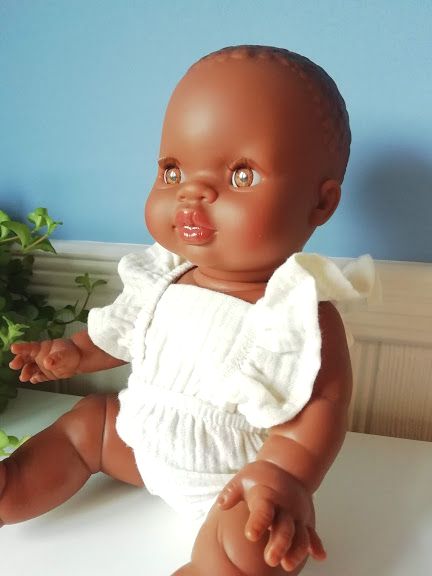 Minikane, Louala Retro Cotton Romper Double Gauze (Ecru)