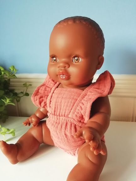 Minikane, Louala Retro Cotton Romper Double Gauze(Marsala)