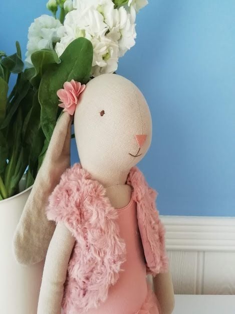 Maileg, Bunny Ballerina Size 4 - Rose