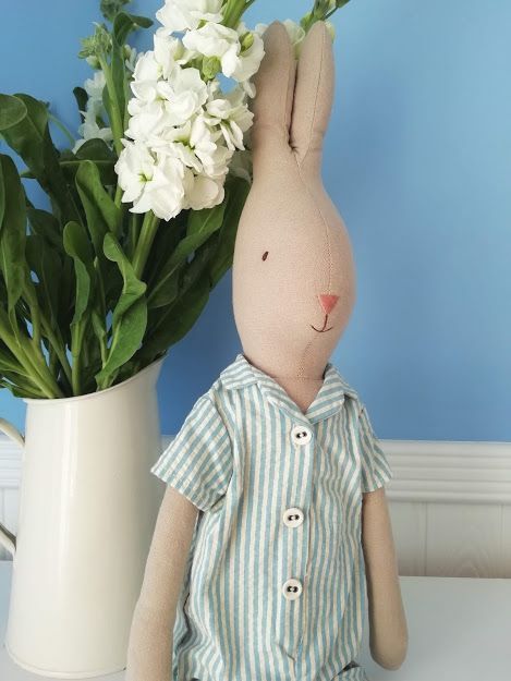 Maileg, Rabbit Size 4 in Pyjamas
