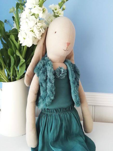 Maileg, Bunny Ballerina Size 5 - Petrol
