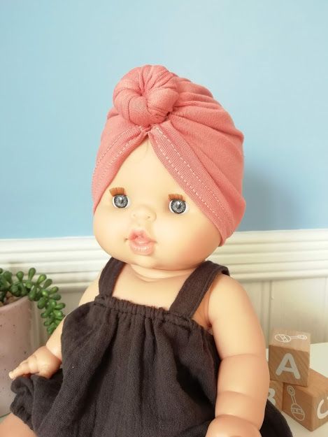 Minikane, Turban Jersey (Rose Marsala)