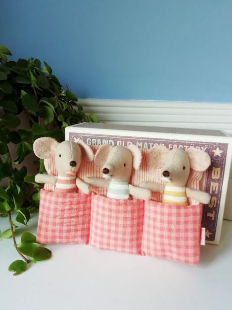 Maileg, Baby Mice, Triplets in Box