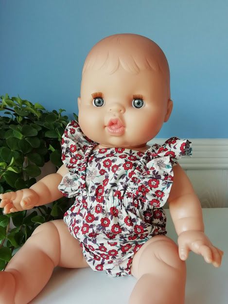 Minikane, Romper Cream with Floral Print