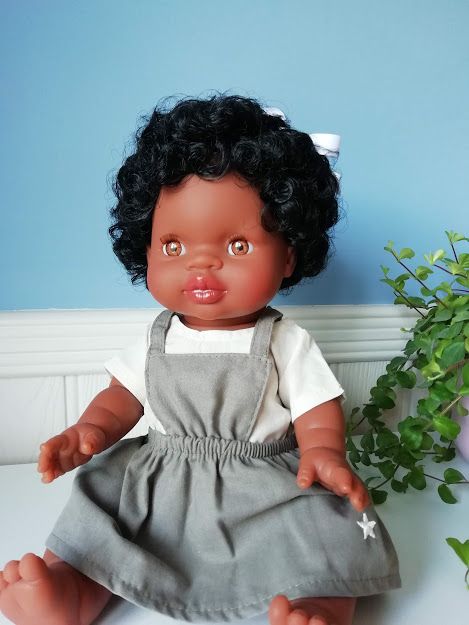 Minikane, Bib dress with cream top