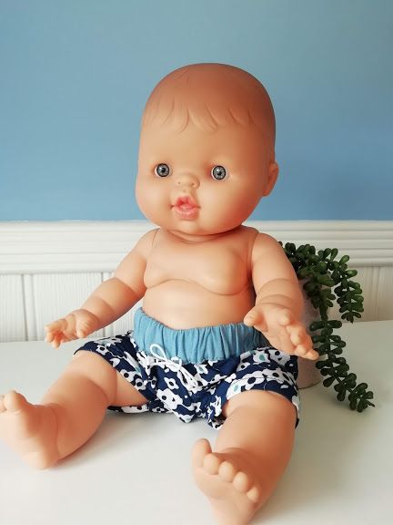 Minikane, Swimming Shorts Blue Floral