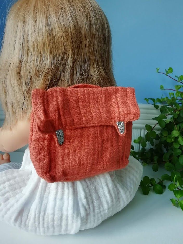 Minikane, Doll Backpack - Terre de sienne
