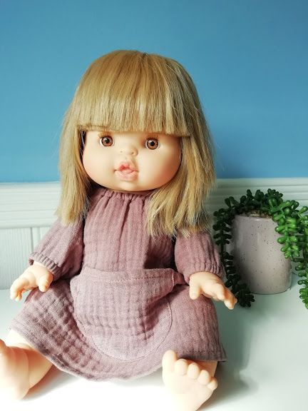 Minikane, Jeanne Dress Double Gauze Cotton (Rose Orchidee)