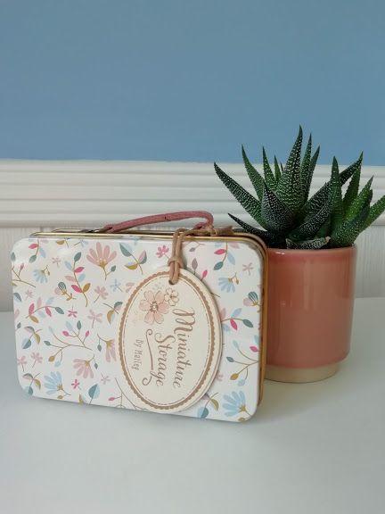 Maileg, Metal Suitcase - Floral Merle Light