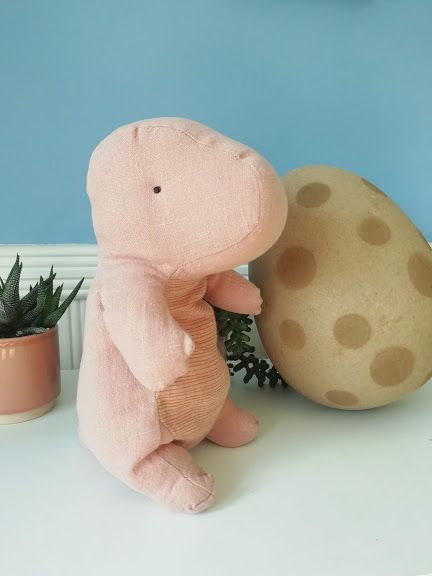 Maileg, Gantosaurus in Egg, Small Rose