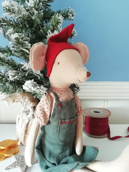 Maileg, Christmas Mouse, Medium Girl