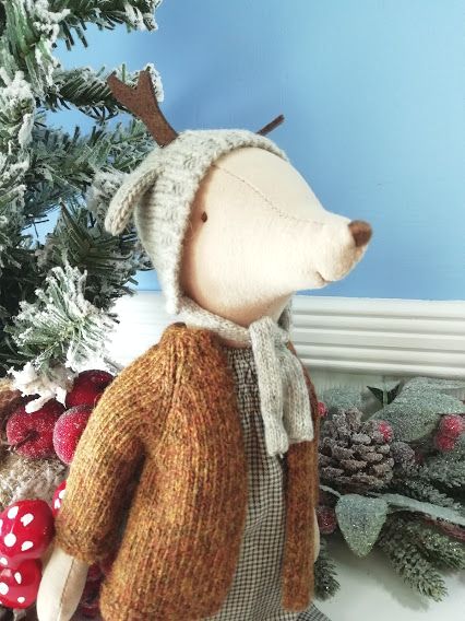 Maileg, Medium Girl Mouse (Dressed as Fawn)