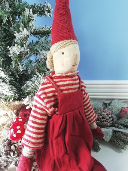 Maileg, Medium Girl Pixy in Red Dress