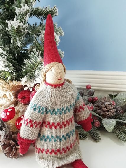 Maileg, Mini Pixy - Girl in Oversized Jumper Dress