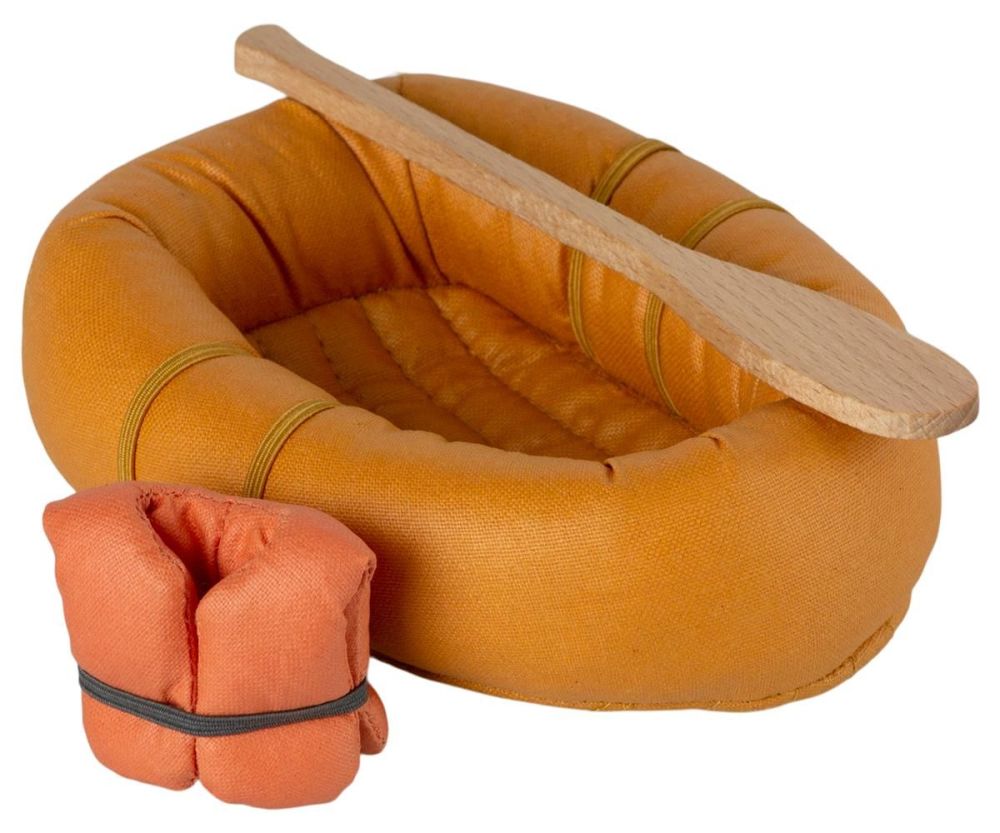 Maileg, Rubber Boat, Mouse - Dusty Yellow **Due Late April**