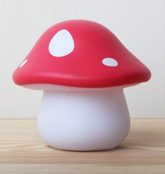 A Little Lovely Company - Little Light, Mushroom (Red) **DUE SOON**