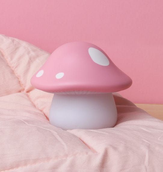 A Little Lovely Company - Little Light, Mushroom (Pink) **DUE SOON**