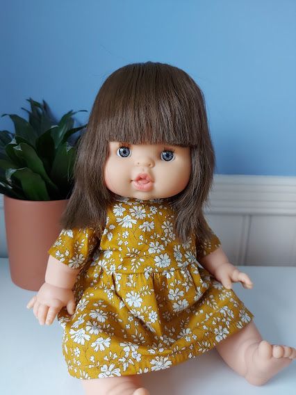 Minikane, Robe Faustine Liberty Tana Lawn Moutarde
