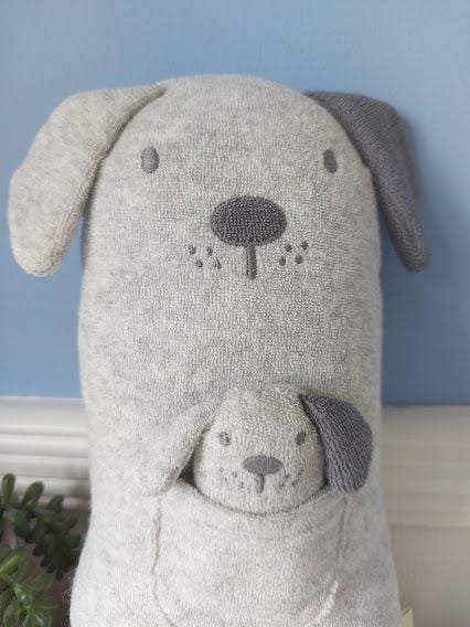 Albetta, Dog Towelling Toy With Puppy In Pocket