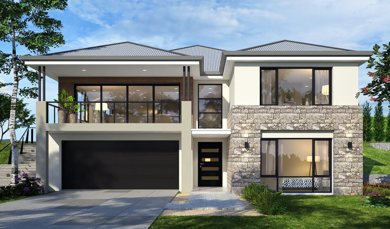 The Australind Split Level Home Design | House Designs For Sloping