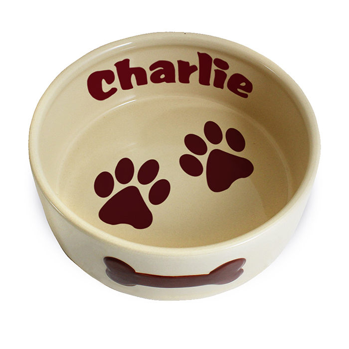 Paws Large Brown Dog / Puppy Bowl