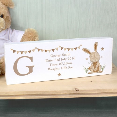 Personalised RABBIT Mantle Block