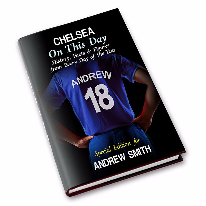 Personalised Chelsea on this Day Football Book