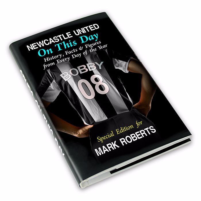 Personalised Newcastle on this Day Football Book