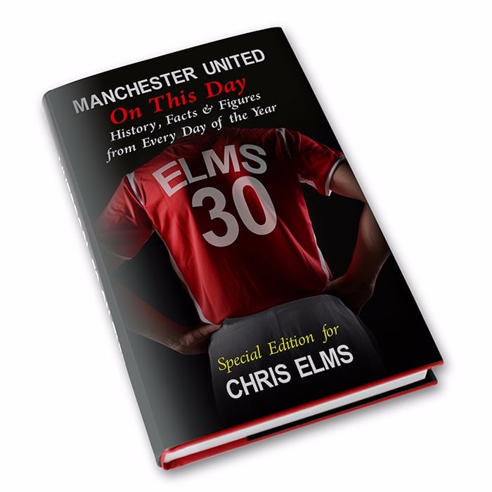 Personalised Manchester United on this Day Football Book