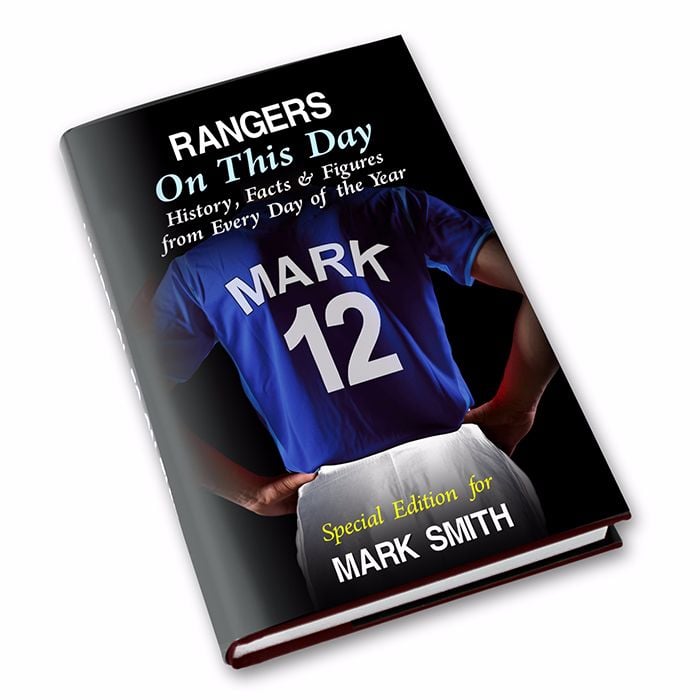 Personalised Rangers on this Day Football Book