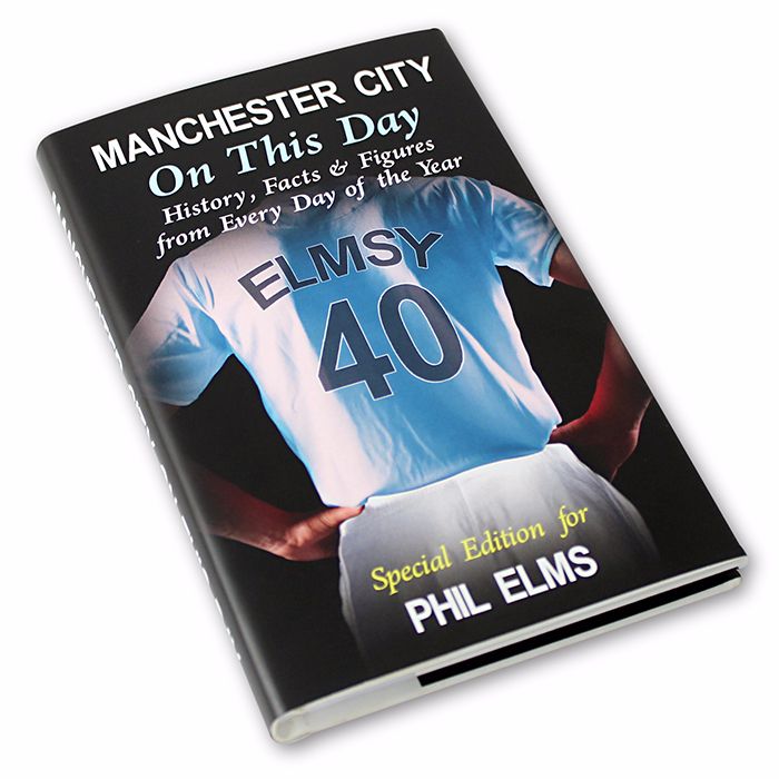 Personalised Manchester City on this Day Football Book