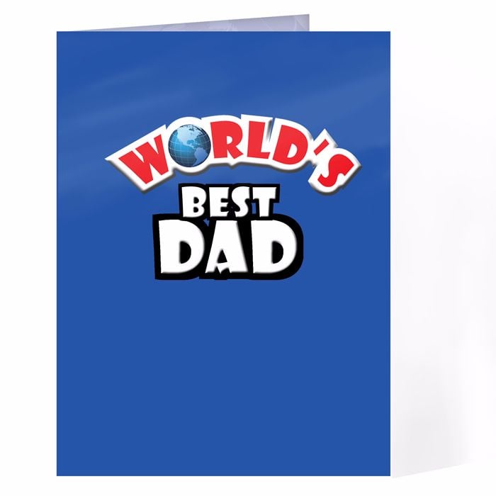 Personalised Worlds Best Card Ideal for Birthdays & Father's Day