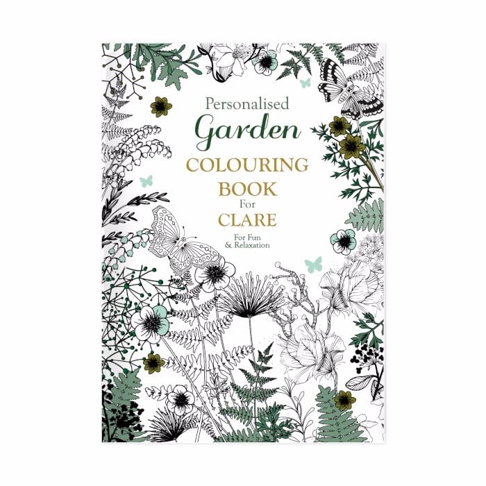 Personalised Gardening Colouring Book