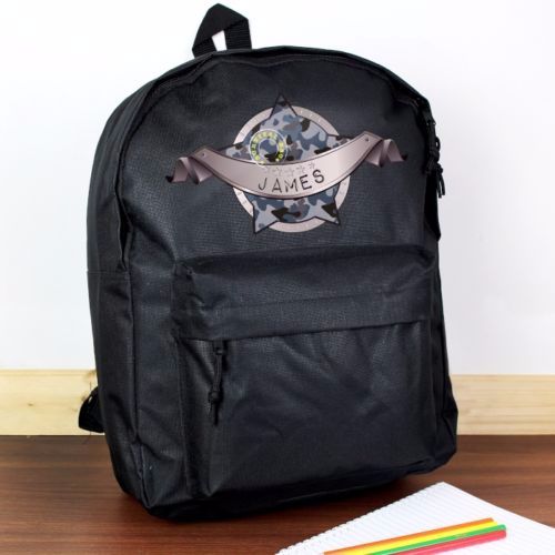 Personalised ARMY CAMO Theme School Bag / Rucksack
