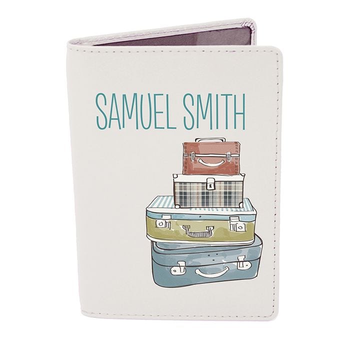 Personalised Passport Cover - Suitcase Passport Cover