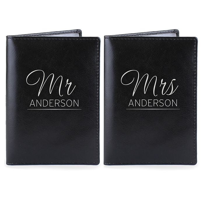 Personalised Passport Cover - MR & MRS Passport Covers