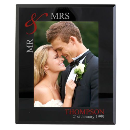 Personalised 7x5 COUPLE Photo Frame Mr&Mrs Mr&Mr Mrs&Mrs
