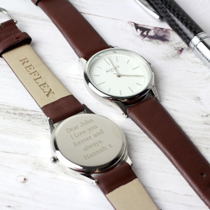 Personalised Unisex Silver Watch